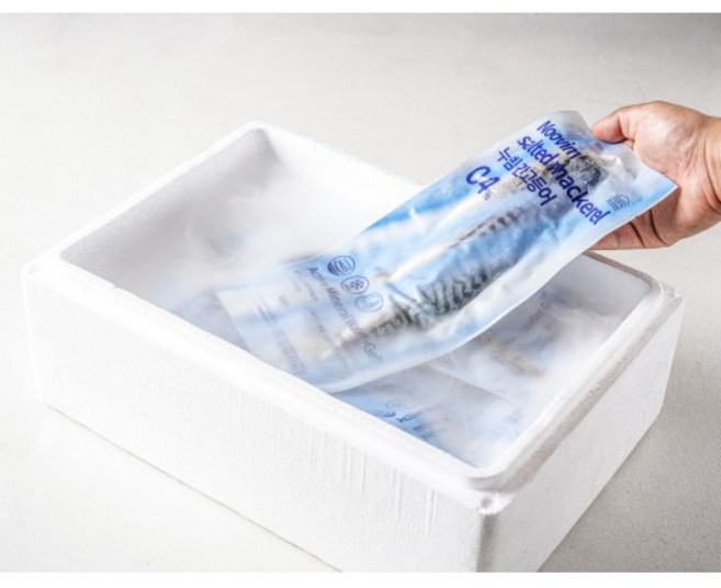 누빔 순살 손질 간고등어 (2KG/12-14팩/특대사이즈) [원산지:노르웨이], 1세트, 2kg