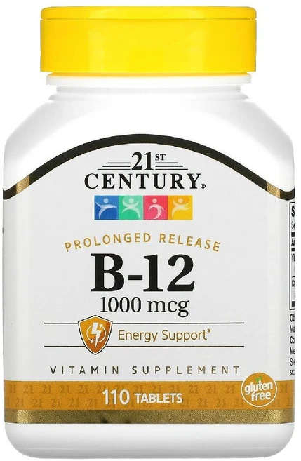 21st 센추리 비타민B12 서방정 1000mcg 타블렛 110정, 1개, 1000 mcg - 쿠팡