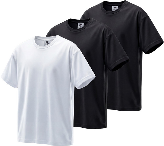 1+1+1 3장묶음 남녀공용 쿨 반팔 티셔츠 기능성 에어로 스포츠 반팔티 단체티 헬스 등산 드라이핏 짐웨어 쿨론 쿨링