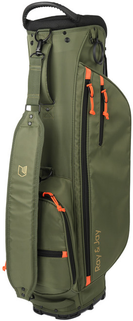 레이앤제이 경량 골프백 스탠드백 모델브이, Olive Green