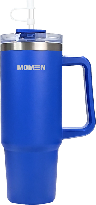 모멘 빅터텀블러 9.0 튼튼한 에코젠 뚜껑 대용량텀블러 트라이탄 빨대, 900ml, 프러시안블루, 1개