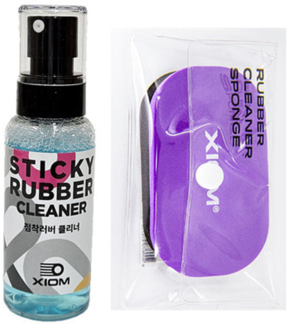 엑시옴 점착 러버용 클리너 (60ml)+스폰지 세트