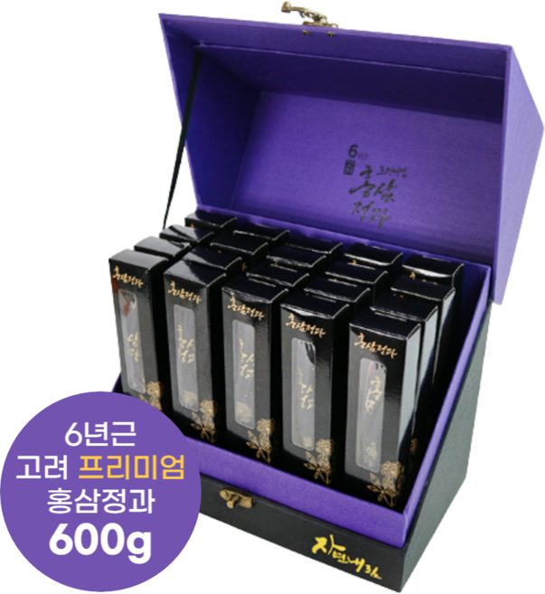 6년근 홍삼정과 프리미엄 600g 고려 홍삼 양갱 절편 절임 설날 명절 추석 생신 퇴직 선물, 1개