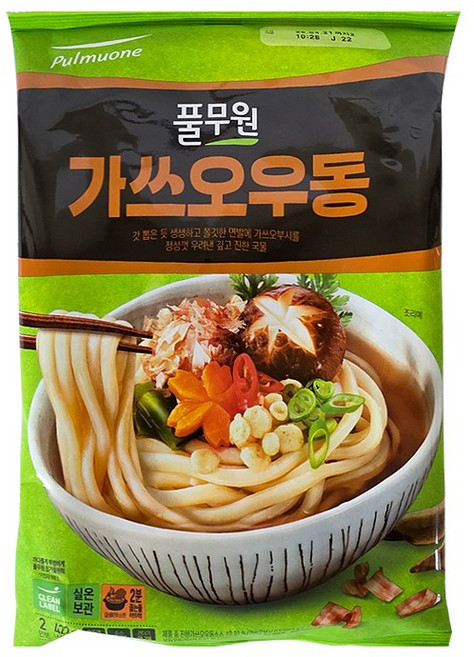 풀무원 가쓰오우동 2인분, 422g, 1개