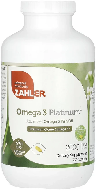 새해 첫좋은선물 Zahler Omega 3 Platinum 고급 오메가3 피쉬 오일 소프트젤 360정(소프트젤 1정당 1000mg) 제대로 할인합니다, ZahlerOmega3Platinum고급오메가3피쉬오일, 1 - 쿠팡