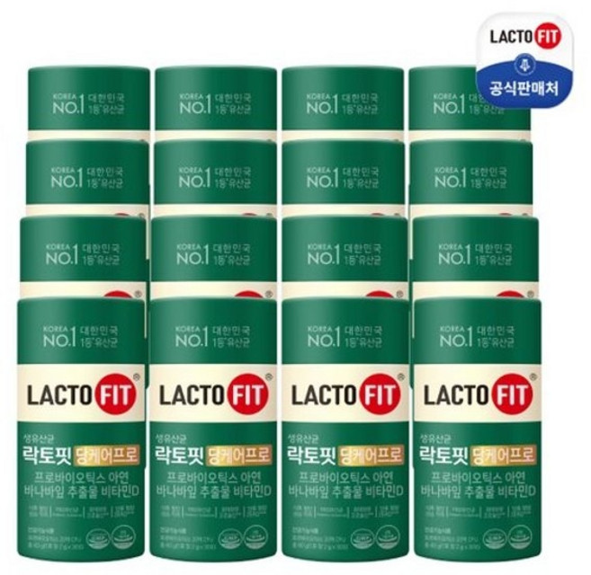 종근당건강 락토핏 당케어 프로, 60g, 16개