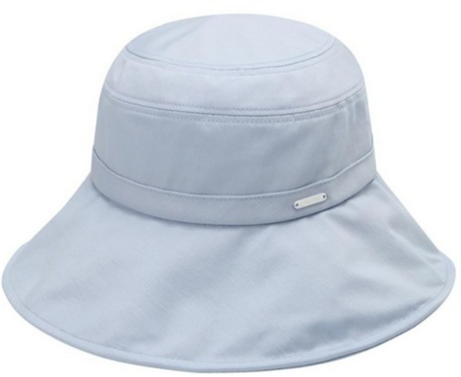 크로커다일레이디 깅엄 체크 리본 와이어 햇 CLCMH1202