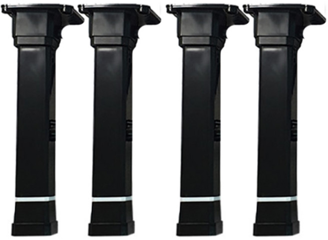 가온스토어 접이식 밥상다리 책상 교자상 상다리 높이조절, 블랙, 4개