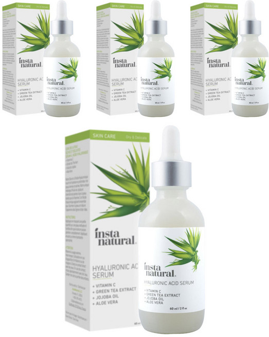 인스타내츄럴 스킨 케어 히알루로닉 애시드 세럼, 4개, 60ml