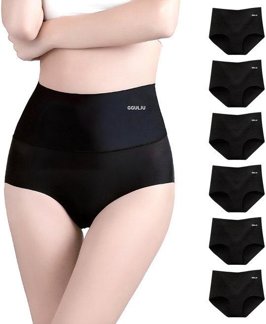 꿀쥬 여성 하이웨스트 복부 팬티 7p