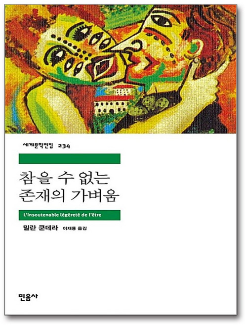5위 - 참을 수 없는 존재의 가벼움, 밀란 쿤데라, 민음사