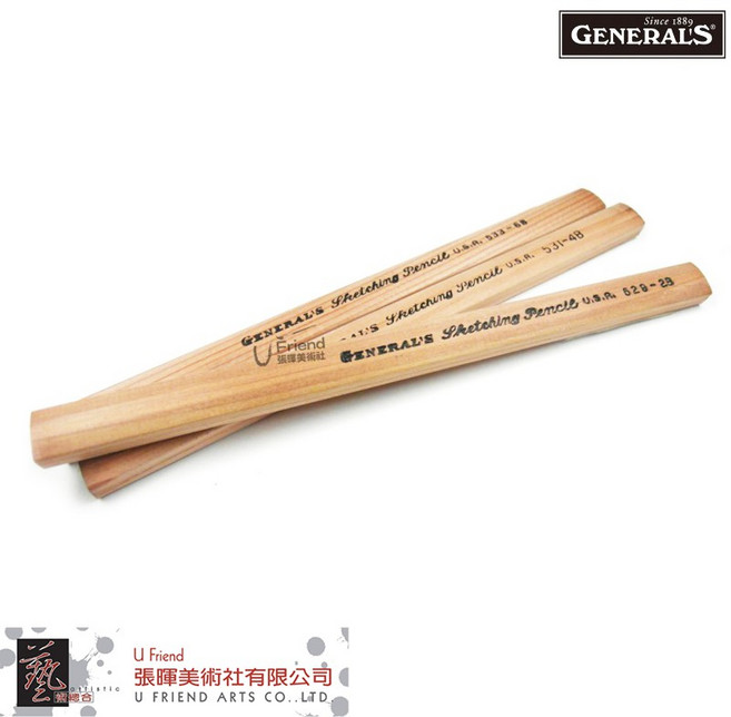 GENERAL'S 將軍牌 素描扁筆 (2/4/6B 單售), 1個, 4B, 4B