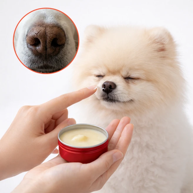 강아지 코까짐 코 갈라짐 코건조 코밤 코보습제 연고 멀티밤, 1개, 40g - 쿠팡