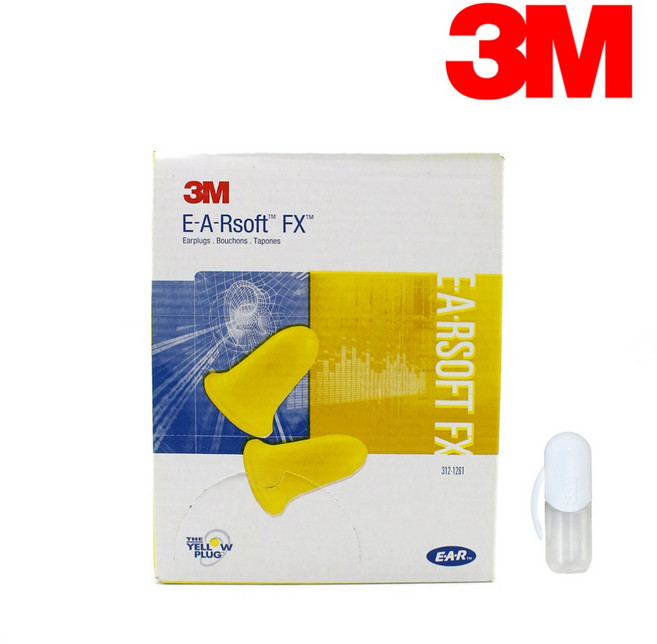 3M 이어소프트 FX 귀마개 200쌍 + 귀마개 케이스 1개, 1쌍