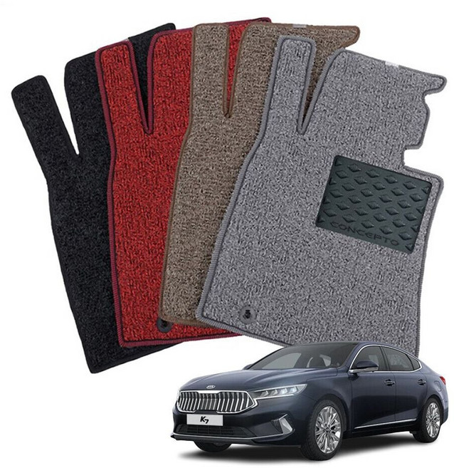 컨셉토 엣지확장형 코일매트 K7 운전석1p, 블랙, 105_2 K7프리미어