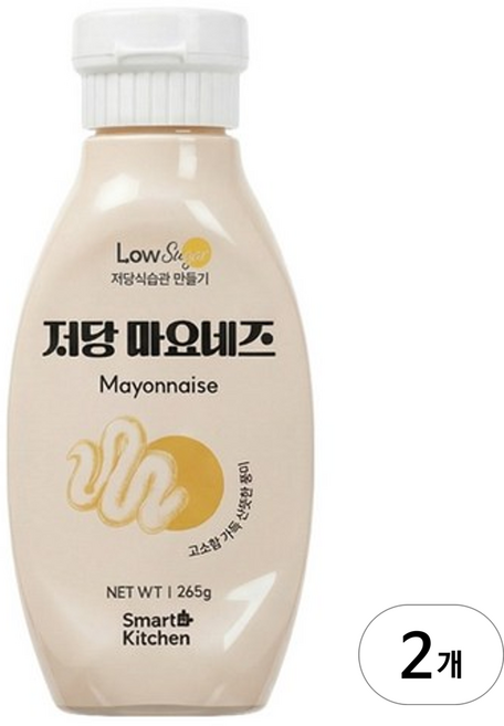 스마트키친 저당 마요네즈, 2개, 265g
