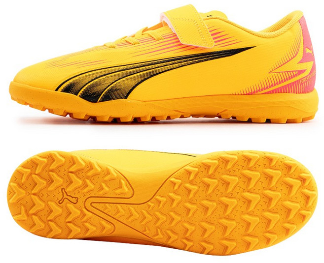 푸마 주니어 울트라 플레이 TT V 키즈 풋살화 옐로우 노랑