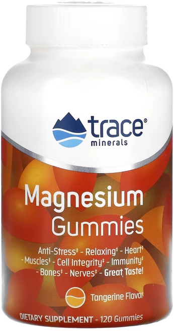 Trace Minerals 마그네슘 구미젤리 귤 120 구미젤리, 120정, 1개 - 쿠팡