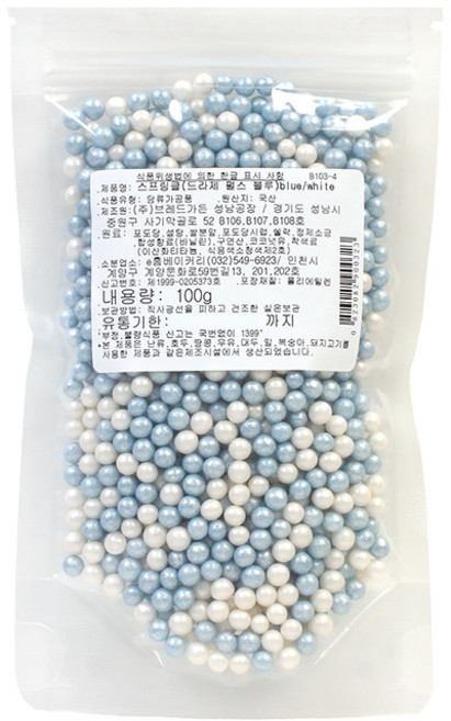 브레드가든 드라제 펄스 블루 스프링클, 1개, 100g