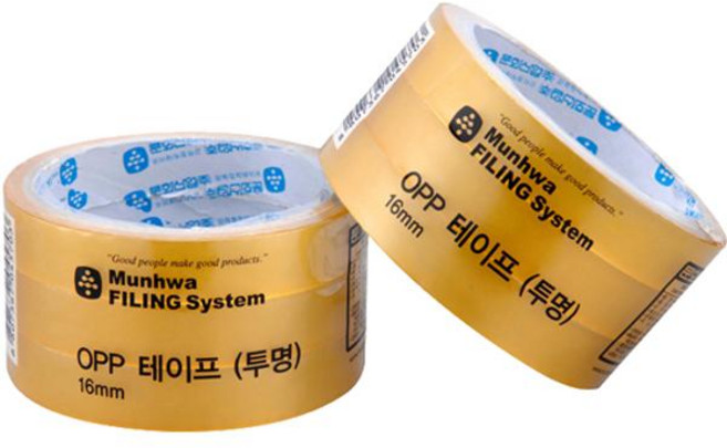 OPP테이프 16mmX23m 3입 문화산업, 단품
