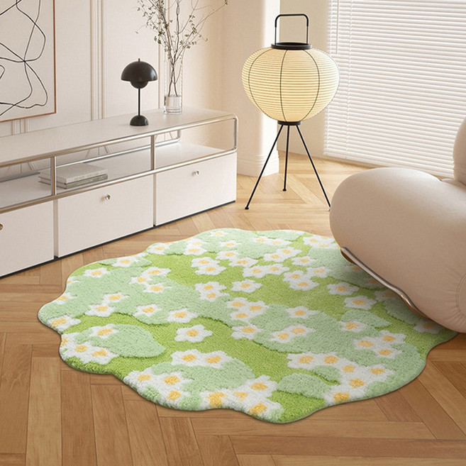 루시아이 그레스 플라워 터프팅 러그