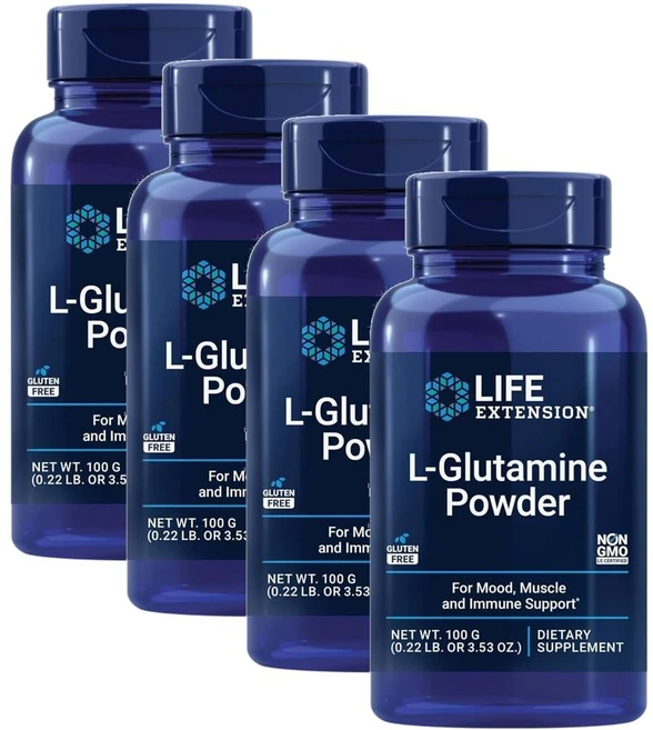 라이프익스텐션 L-글루타민 파우더 100g, 4개 - 쿠팡