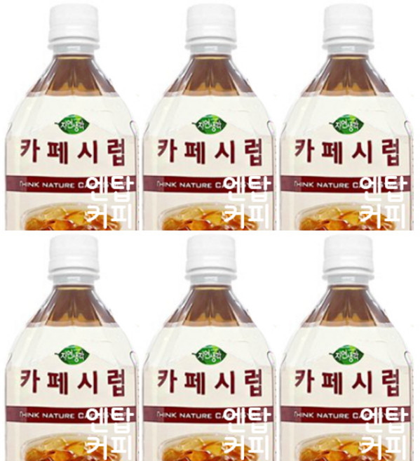 희창 자연생각 카페시럽 티타임, 1.5L, 6개