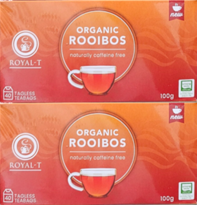 코스트코 유기농 루이보스티 로얄티 임산부 티백 + 물티슈 1매, 2.5g, 40개입, 2개