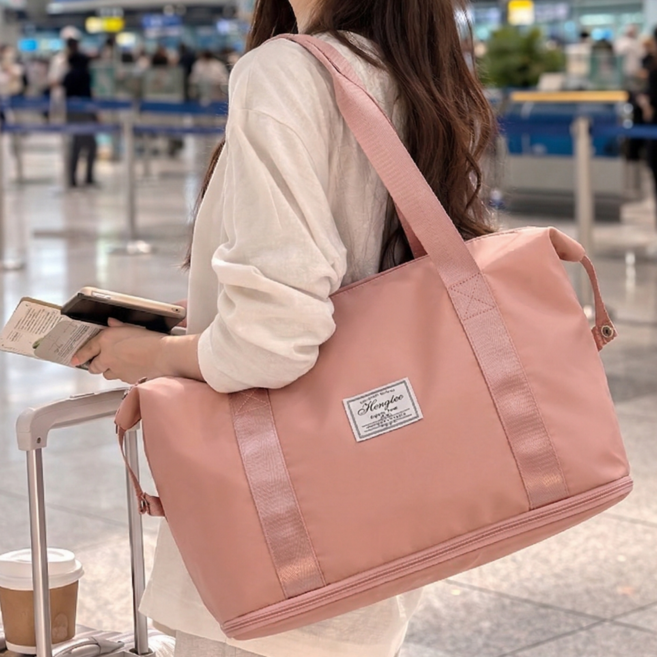 늘모아마켓 여행용 확장형 보스턴백 캐리어 결합 접이식 대용량 가방