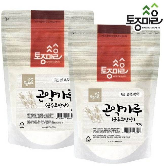 [토종마을] 곤약가루(글루코만난) 300g, 2개