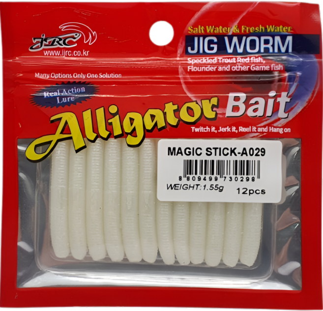 JRC엘리게이터 매직스틱 산천어 송어 볼락 꺽지 쏘가리웜, 029, 1개