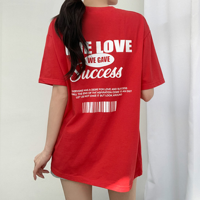 티데일리 남녀공용 더러브 오버핏 20수 라운드 반팔 티셔츠