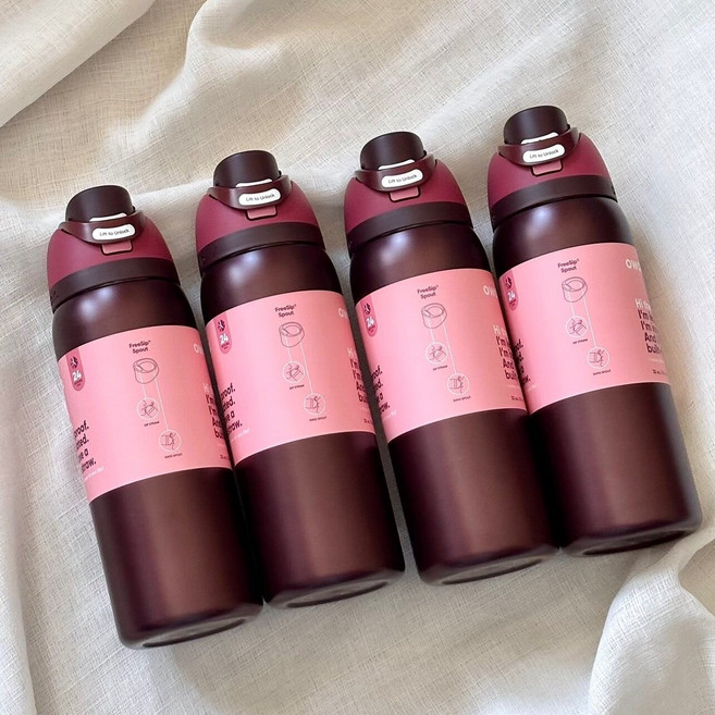 오왈라owala 대용량 스포츠 빨대 텀블러 휴대용 컵, 체리32oz/945ml