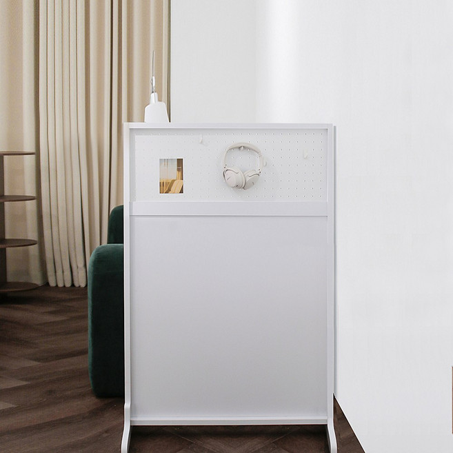 카미코코 공간분리 가벽 가림막 스탠드 타공판 펀칭 파티션 635x1200, 화이트