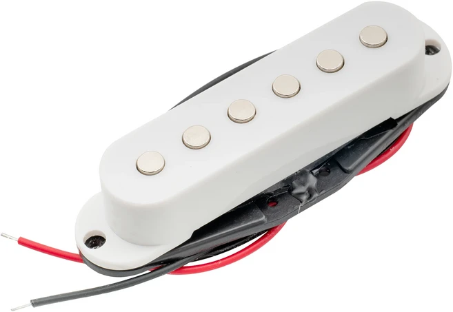 ST Squier 스타일용 Musiclily 세라믹 기타 싱글 코일 미들 브릿지 픽업, 03 1 Pc Middle White, 01