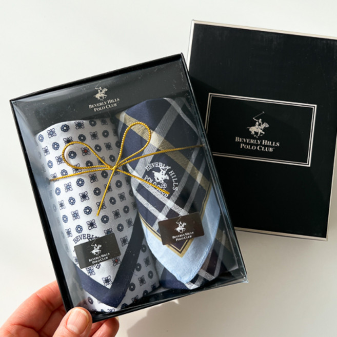 추석선물세트특가 남자 손수건 남성 100% 폴로 면 순면 명절 선물용 손수건세트 답례품 기념 포장 선물상자 국산