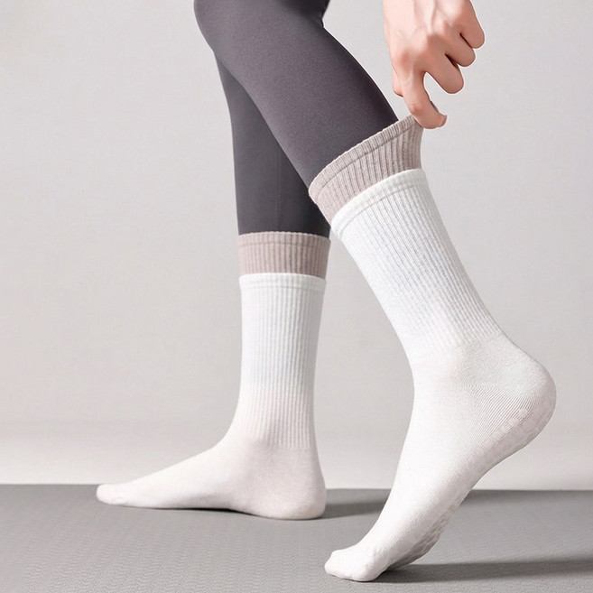 ZHEYE 기본형 미끄럼방지 여자 요가양말 토삭스