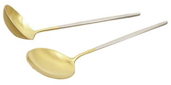 테이블아트 아벨라 미니국자 + 서빙스푼 세트, 무광투톤 5개