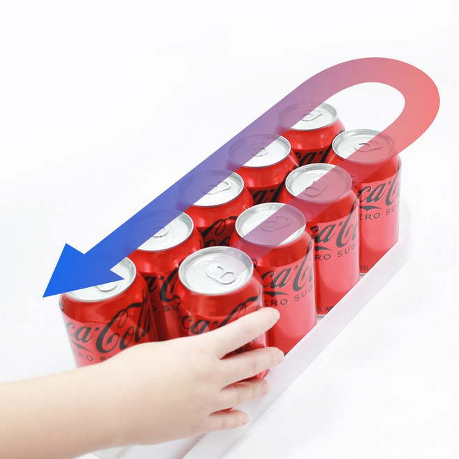 회전 트레이 음료 디스펜서 냉장고 선입선출, Ver.1 음료수, 1개