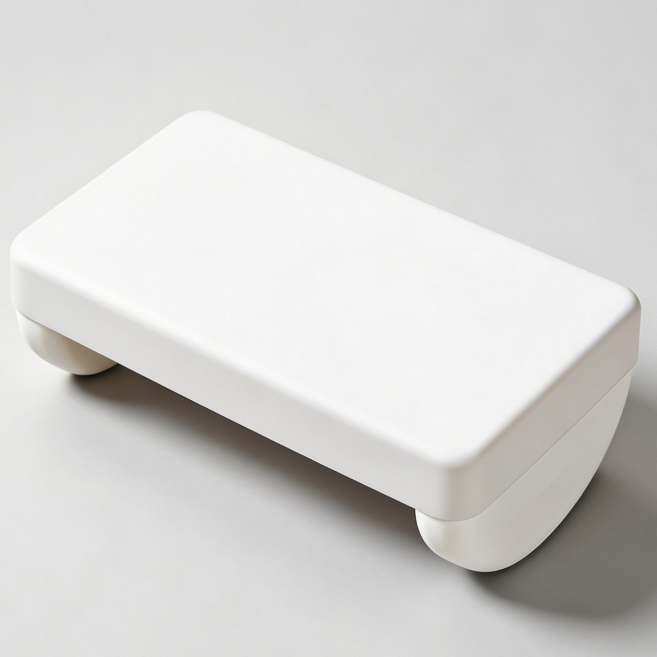 세이섬 책상 발받침대 흔들 다리받침 얇은 쿠션증정 사무실 풋레스트 오피스 다리거치대, 화이트