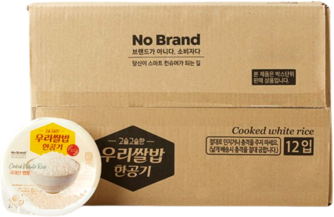 노브랜드 우리쌀밥 한공기, 3개, 2.52kg