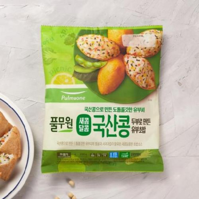 새콤달콤 국산콩 두부로 만든 유부초밥 4인분 330g