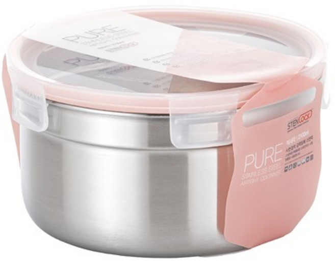 스텐락 퓨어 밀폐용기 원형 9호, 1개, 2.1L