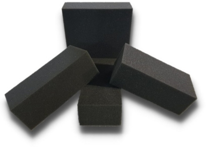 엔큐브 헤어 미용 얼굴 머리카락 털이개 스폰지, 30개, 검정