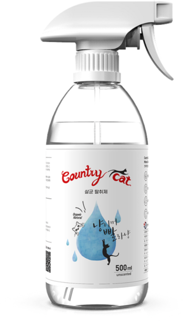 컨트리캣 고양이모래 탈취제 소변 냄새제거제 무향, 1개, 500ml