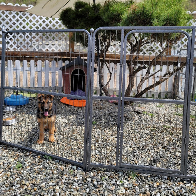 카멜 대형견 울타리 펜스 확장형 애견 강아지 견사 철장 반려견, 1개