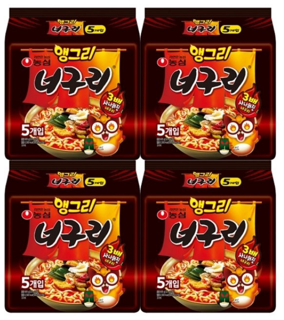 농심 앵그리 너구리 20봉, 20개