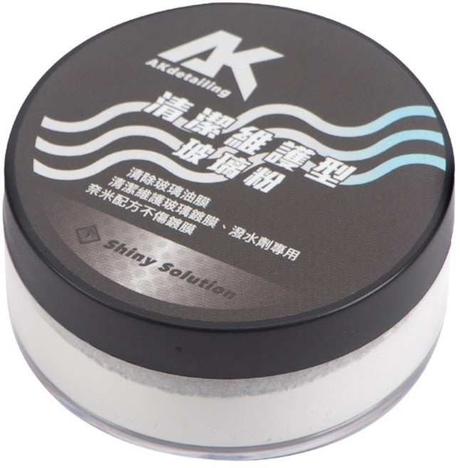 AK 清潔維護型玻璃粉 除玻璃油膜 不傷玻璃鍍膜, 1個, 贈羊毛磚