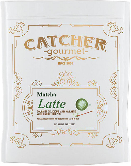 캐처 프로페셔널 말차 라떼 파우더 1kg, 1개, 1개입