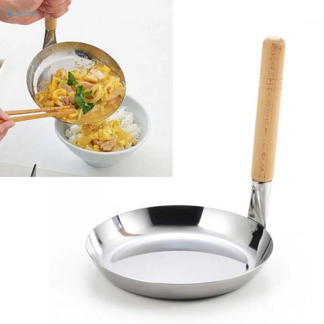 일본 요시카와 스텐 오므라이스팬 돈부리팬 오야꼬동팬 단품, 1개, 16cm